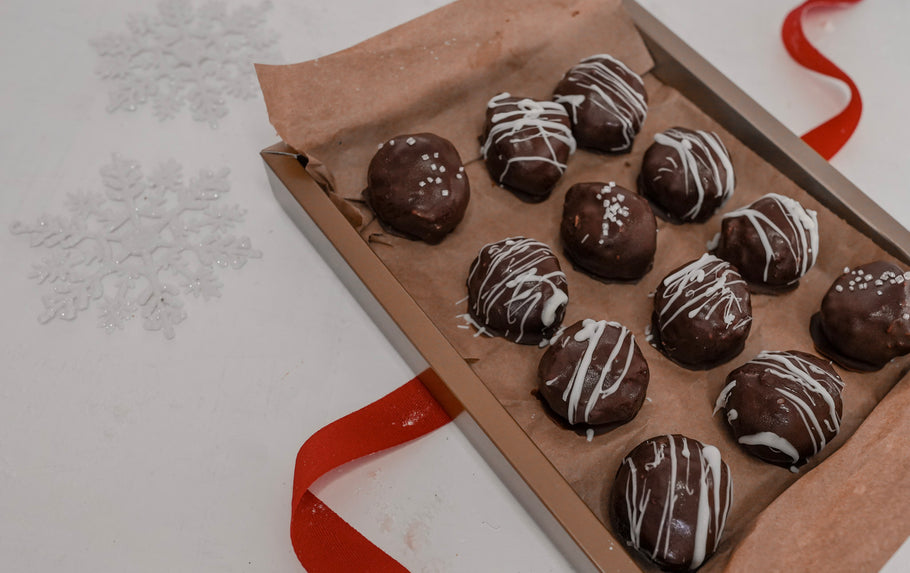 Christmas peanut butter balls